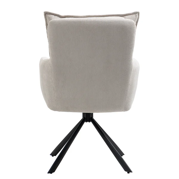 Drehbarer Armlehnenstuhl DIDRIP 2er-Set - Cord - Beige - Image 6