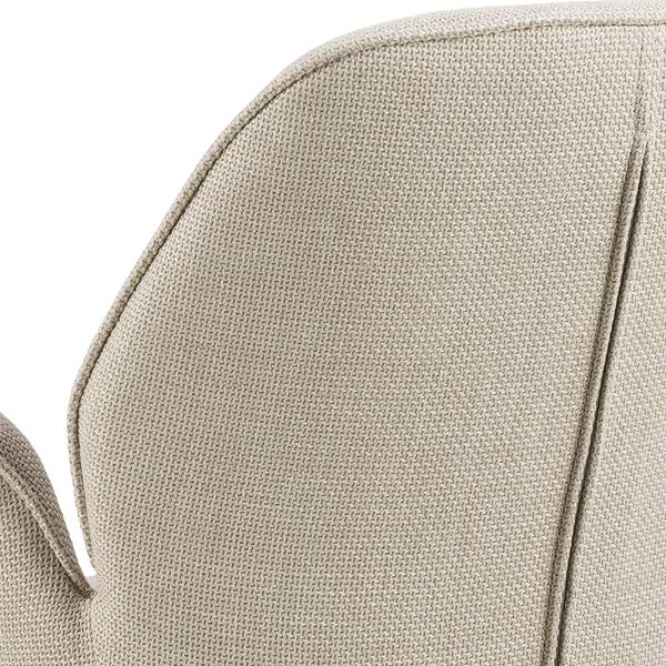 Drehbarer Armlehnenstuhl MORINI - Strukturstoff Badia: Beige - Image 8