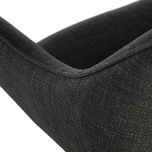 Drehbarer Armlehnenstuhl Solin - Webstoff / Eisen - Anthrazit / Schwarz - Anthrazit - Image 17