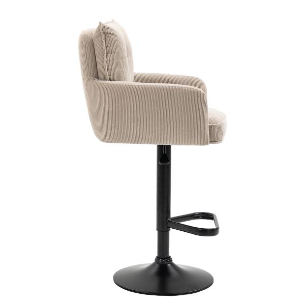 Drehbarer Barstuhl DIDRIP 2er-Set - Höhenverstellbar - Cappuccino - Teller - Image 3