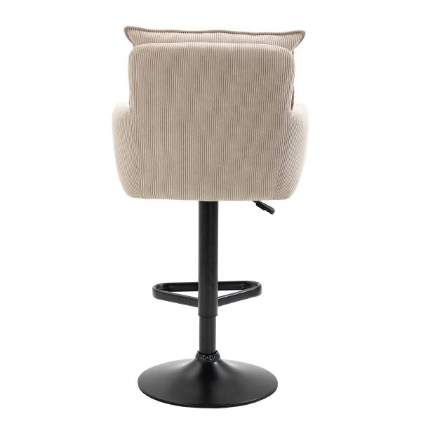 Drehbarer Barstuhl DIDRIP 2er-Set - Höhenverstellbar - Cappuccino - Teller - Image 4