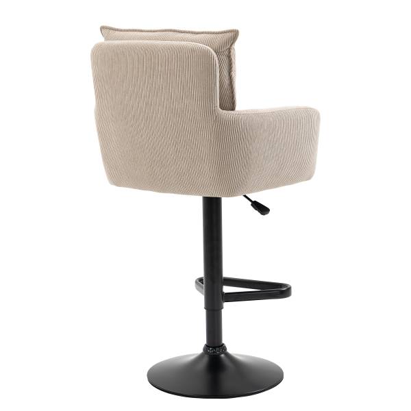 Drehbarer Barstuhl DIDRIP 2er-Set - Höhenverstellbar - Cappuccino - Teller - Image 5