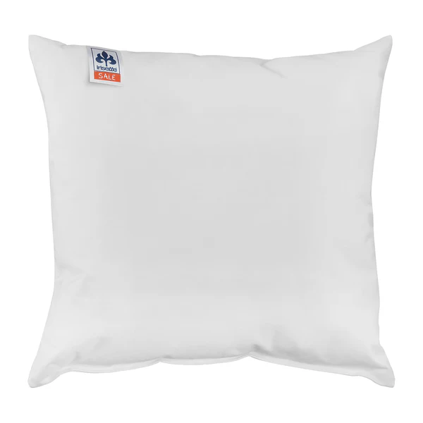 Dreikammerkissen Lola - Daunen / Federn - Weiß - 80 x 80 cm