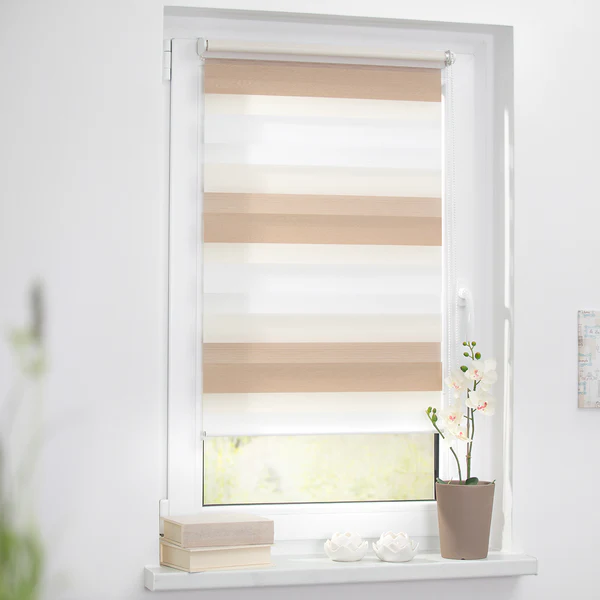 Duo-Rollo Klemmfix III - Polyester - Beige / Weiß - 100 x 150 cm - Image 3