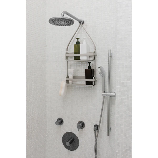 Duschcaddy Flex - Thermoplastischer Kunststoff / Silikon - Grau - Image 3