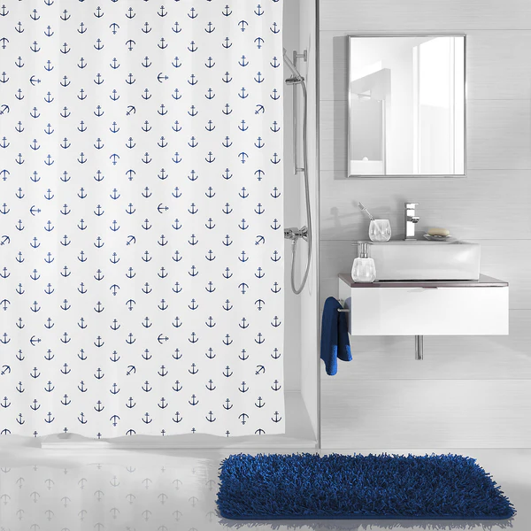 Duschvorhang Anchor - Polyester - Dunkelblau - 240 x 180 cm - Image 2