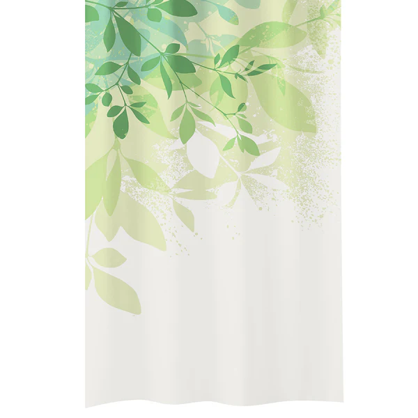 Duschvorhang Floresta - Polyester - Grün - 120 x 200 cm