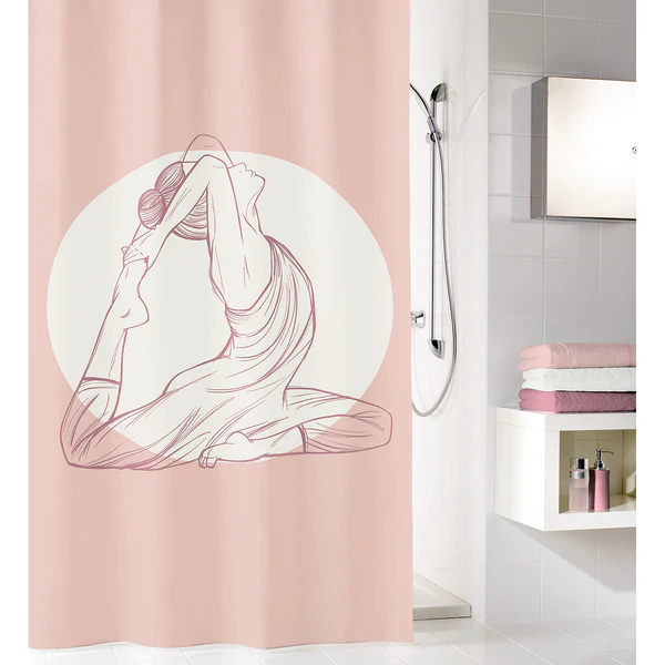 Duschvorhang Indra - Polyester - Beere - Image 2
