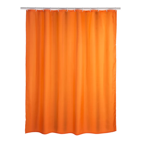 Duschvorhang Uni - Kunstfaser - Orange