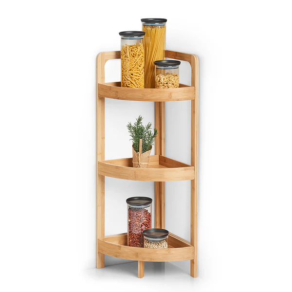 Eckregal Cambell - Bambus - Natur - 29 x 29 x 85 cm - Image 2