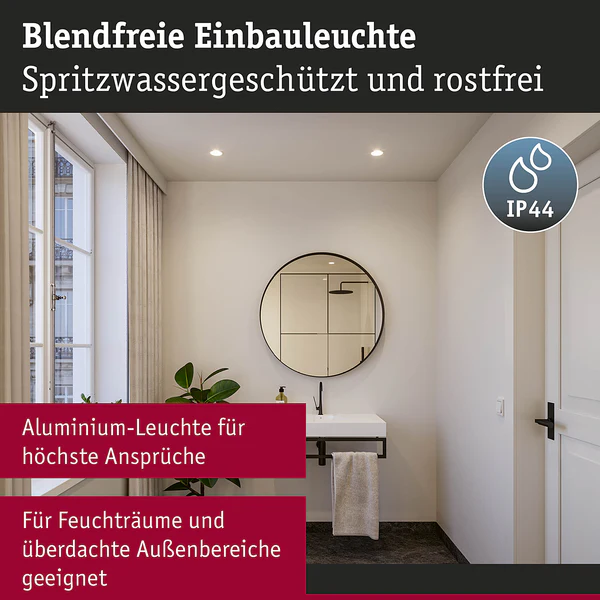 Einbauleuchte Cole Coin - Aluminium / Kunststoff - Weiß - 1er Set - Image 11