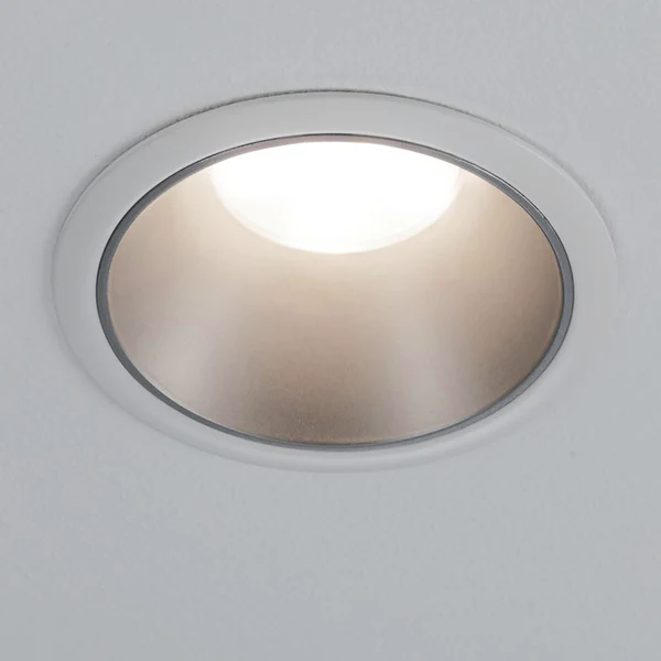 Einbauleuchte Cole Coin - Aluminium / Kunststoff - Weiß / Silber - 3er Set - Image 3