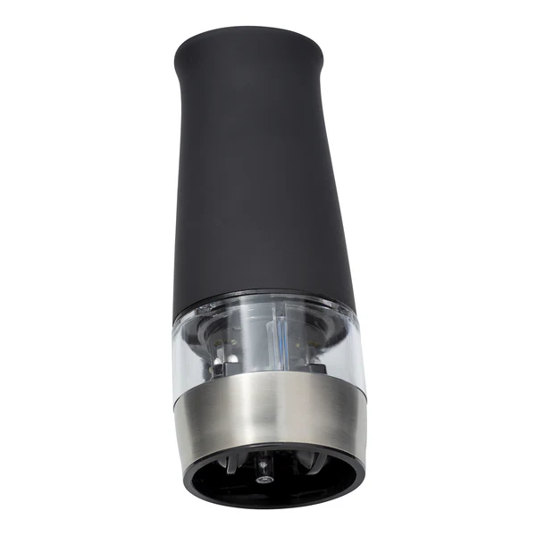Elektrische Mühle mit LED-Licht Armin - ABS / Keramik - Silber / Schwarz - Image 4