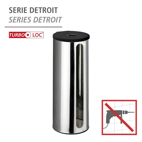 Ersatzrollenhalter Detroit - Metall - Silber - Image 3