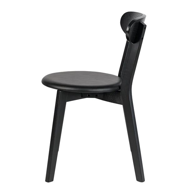 Esszimmerstuhl Bogmoor (2er-Set) - Kunstleder / Esche massiv - Schwarz - Image 7