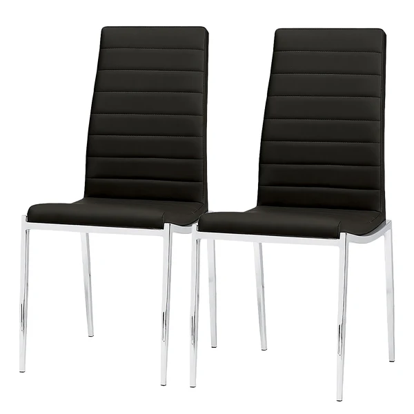 Esszimmerstuhl Burford 2er-Set - Schwarz