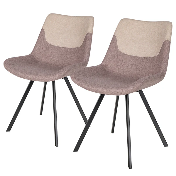 Esszimmerstuhl Cielo II (2er-Set) - Steinbraun