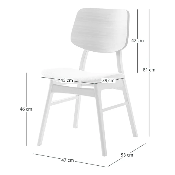 Esszimmerstuhl HAGAN - Dunkelgrau - 2er Set - Image 11