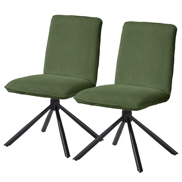 Esszimmerstuhl Twatasha 2er- Set - Olivgrün