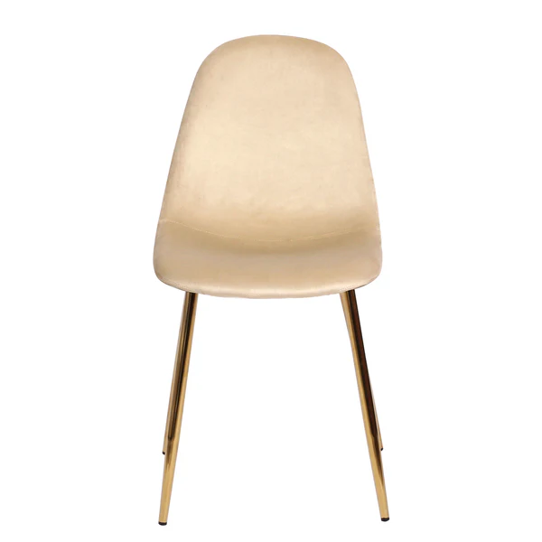 Esszimmerstuhl Yoyce II - Samt Tiru: Beige - 2er Set - Image 4