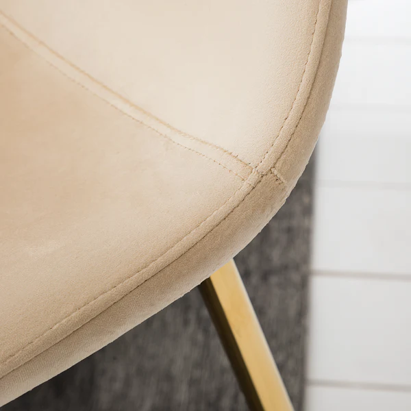 Esszimmerstuhl Yoyce II - Samt Tiru: Beige - 2er Set - Image 8