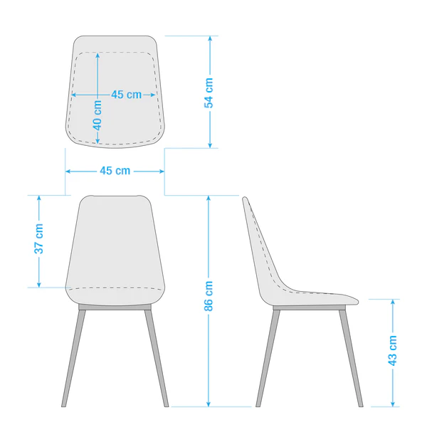Esszimmerstuhl Yoyce II - Samt Tiru: Mint - 2er Set - Image 12