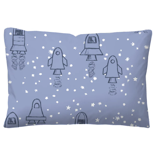 Feinbiber Bettwäsche 0004647 - Baumwolle - Eisblau - 100 x 135 cm + Kissen 40 x 60 cm - Image 5