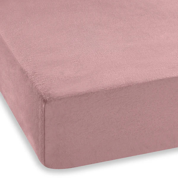 Feinbiber Spannbettlaken Gots - GOTS-Baumwolle - Altrosa - 180 x 200 cm - Image 4