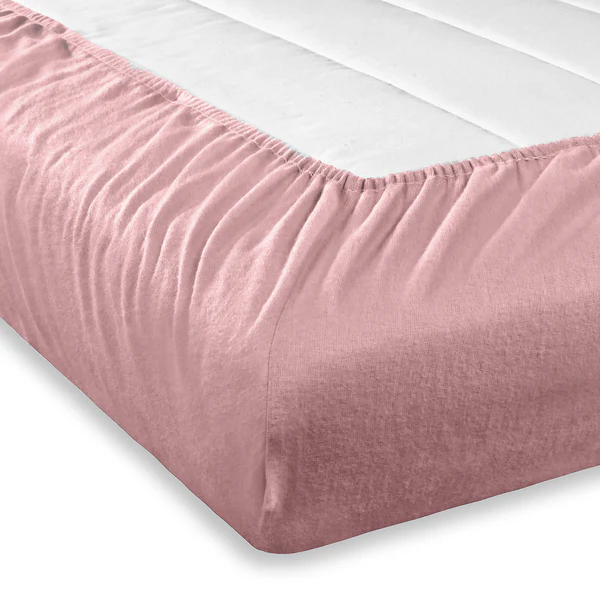 Feinbiber Spannbettlaken Gots - GOTS-Baumwolle - Altrosa - 180 x 200 cm - Image 5