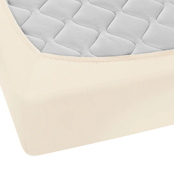 Feinjersey Spannbettuch 0077144 - Baumwolle Jersey - Creme - 140-160 x 200 cm - Image 4