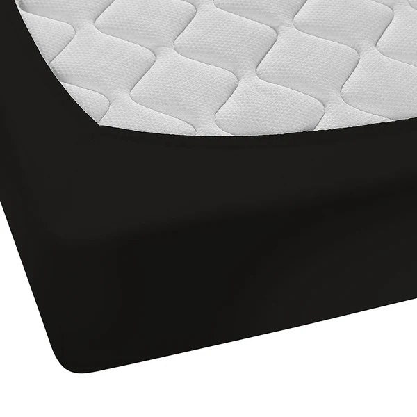 Feinjersey Spannbettuch 0077144 - Baumwolle Jersey - Schwarz - 90-100 x 200 cm - Image 4
