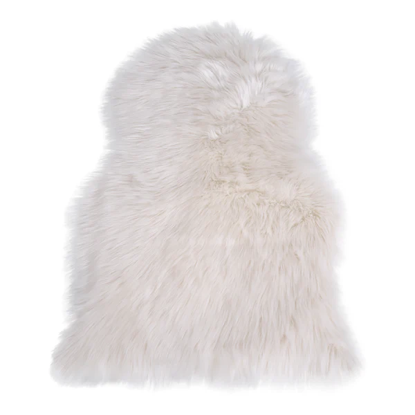 Fellteppich Lambskin Artificial I - Polyester - Creme
