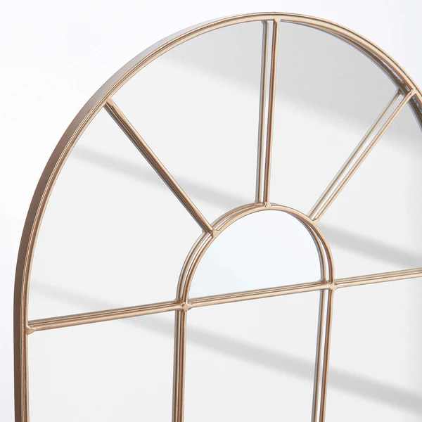 Fensterspiegel FINESTRA - Eisen und Glas - Gold - 30 x 40 cm - Image 5