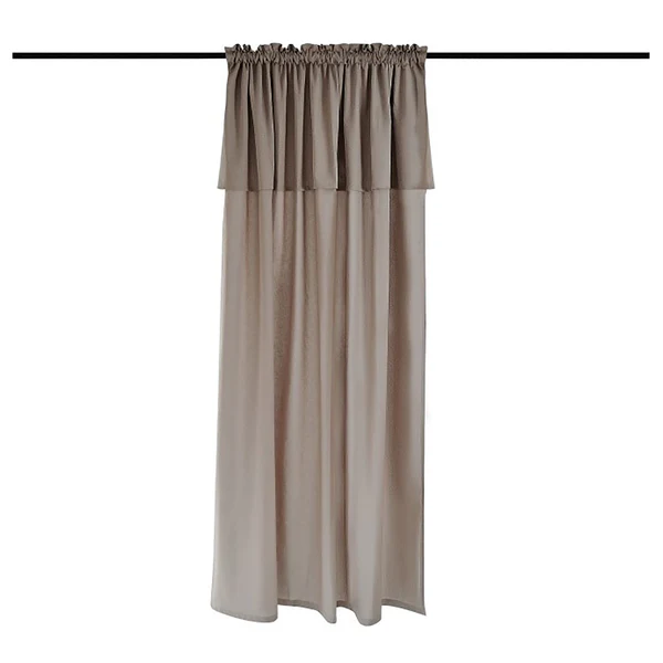 Fertiggardine Lene - Baumwolle - Braun - 140 x 145 cm
