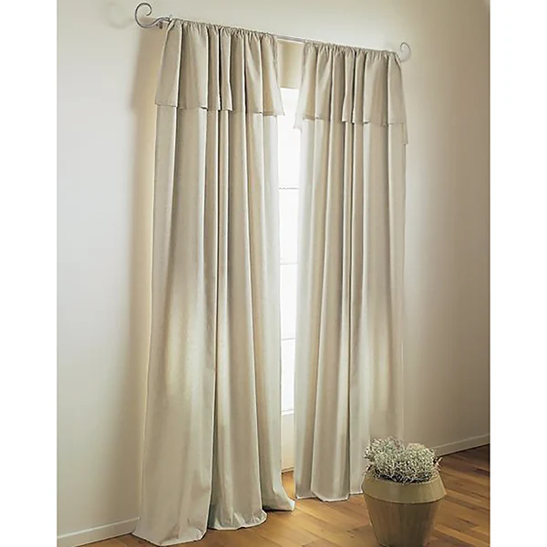 Fertiggardine Lene - Baumwolle - Braun - 140 x 145 cm - Image 2
