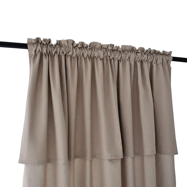 Fertiggardine Lene - Baumwolle - Braun - 140 x 145 cm - Image 5