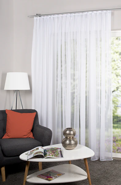 Fertiggardine Sablio - Polyester - Weiß - 450 x 160 cm - Image 2