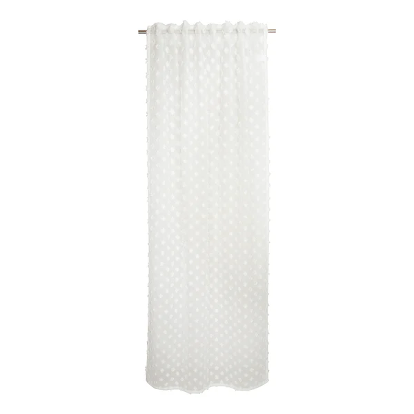 Fertiggardine Snowflakes - Polyester - Weiß