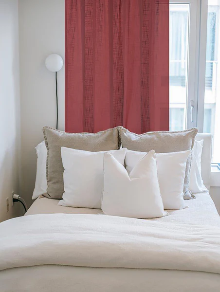 Fertiggardine Softy - Polyester - Beere - 140 x 225 cm - Image 3