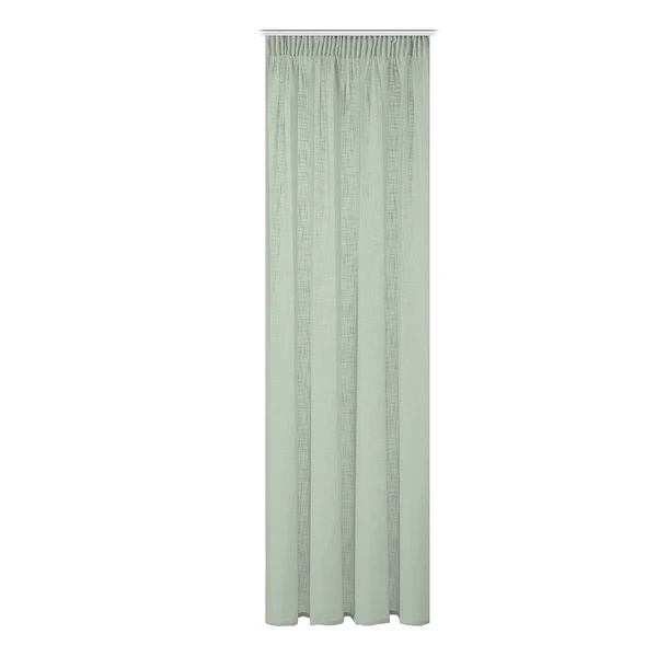 Fertiggardine Softy - Polyester - Pastellgrün - 140 x 160 cm