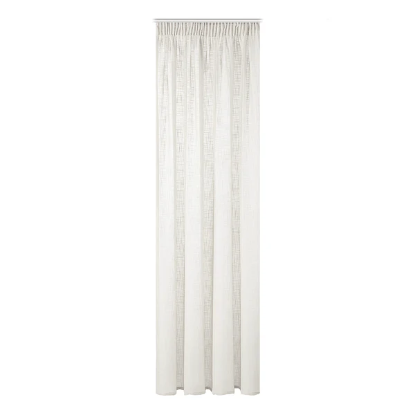 Fertiggardine Softy - Polyester - Wollweiß - 140 x 245 cm