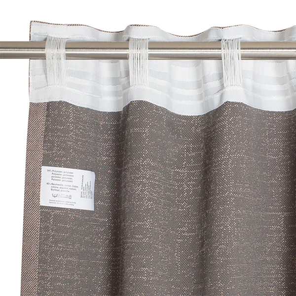 Fertiggardine Solo - Baumwolle / Polyester - Altrosa - 130 x 250 cm - Image 4