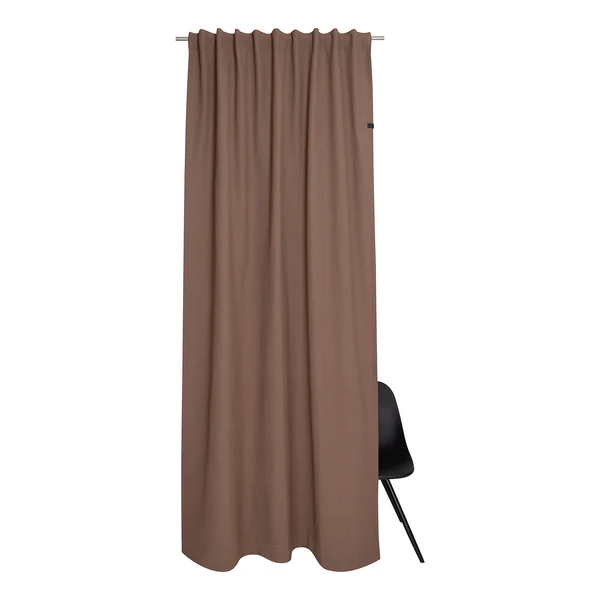 Fertiggardine Solo - Baumwolle / Polyester - Braun - 130 x 250 cm - Image 2