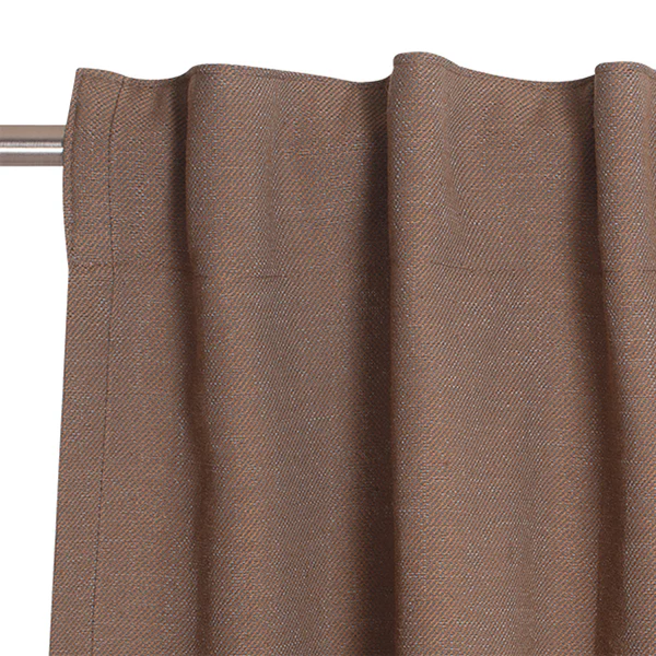 Fertiggardine Solo - Baumwolle / Polyester - Braun - 130 x 250 cm - Image 3