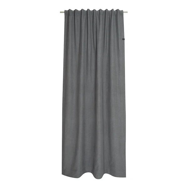 Fertiggardine Solo - Baumwolle / Polyester - Grau - 130 x 250 cm