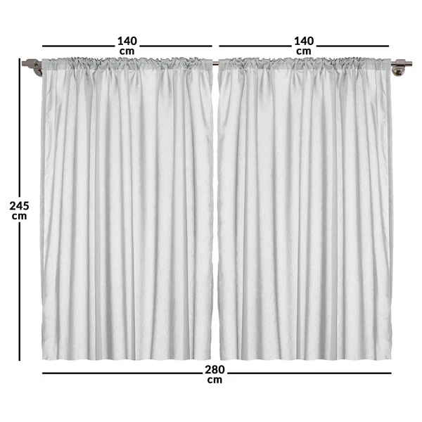 Fertiggardine Wald IX (2er-Set) - Polyester - Grün / Braun - 140 x 245 cm - Image 3