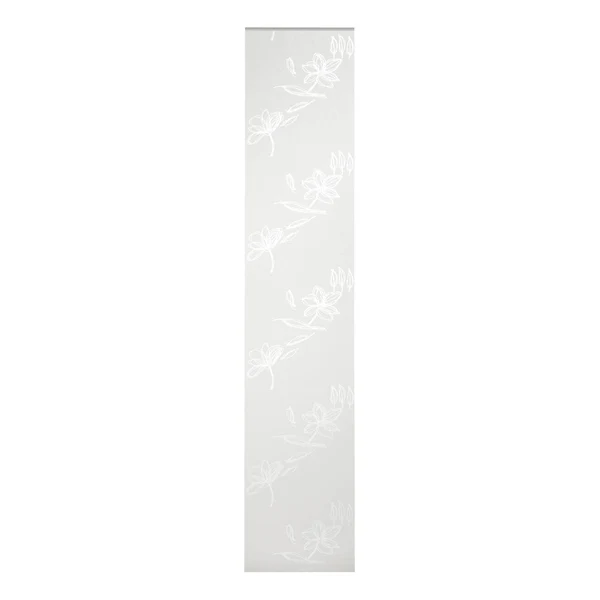 Flächenvorhang Flower - Weiß - Textil - 60 x 300 x 300 cm