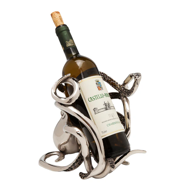 Flaschenhalter Octopus - Silber - Metall - Image 4