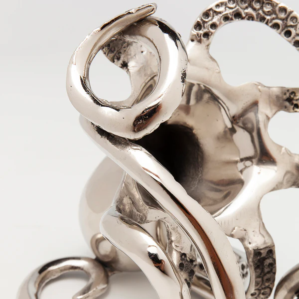 Flaschenhalter Octopus - Silber - Metall - Image 6
