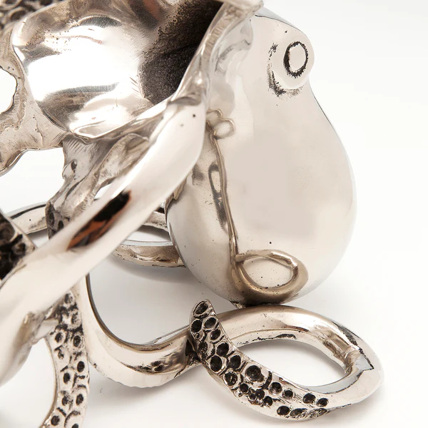 Flaschenhalter Octopus - Silber - Metall - Image 7
